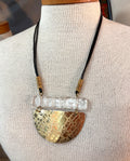 Brass Textured statement Pendant