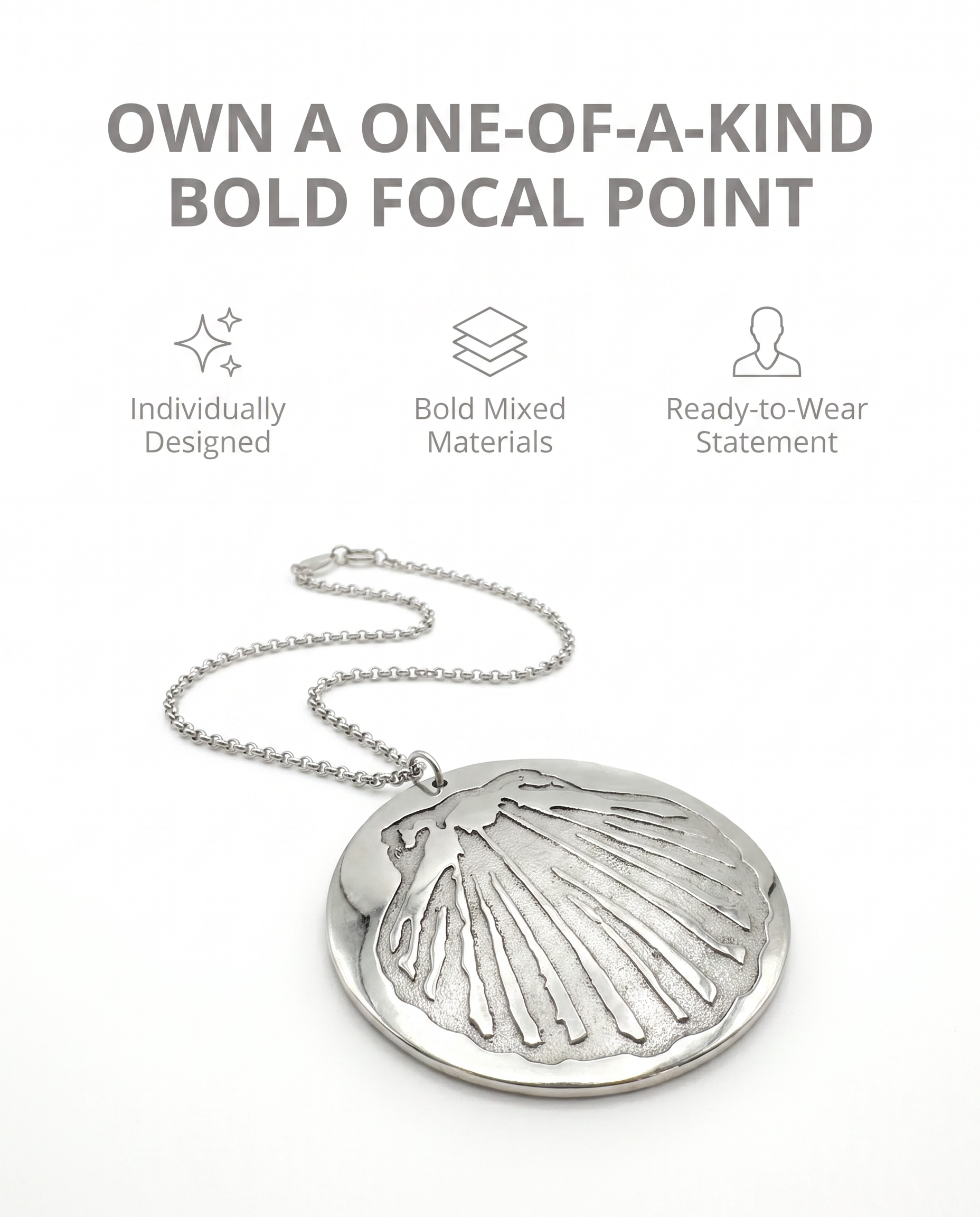 Pewter Shell Pendant