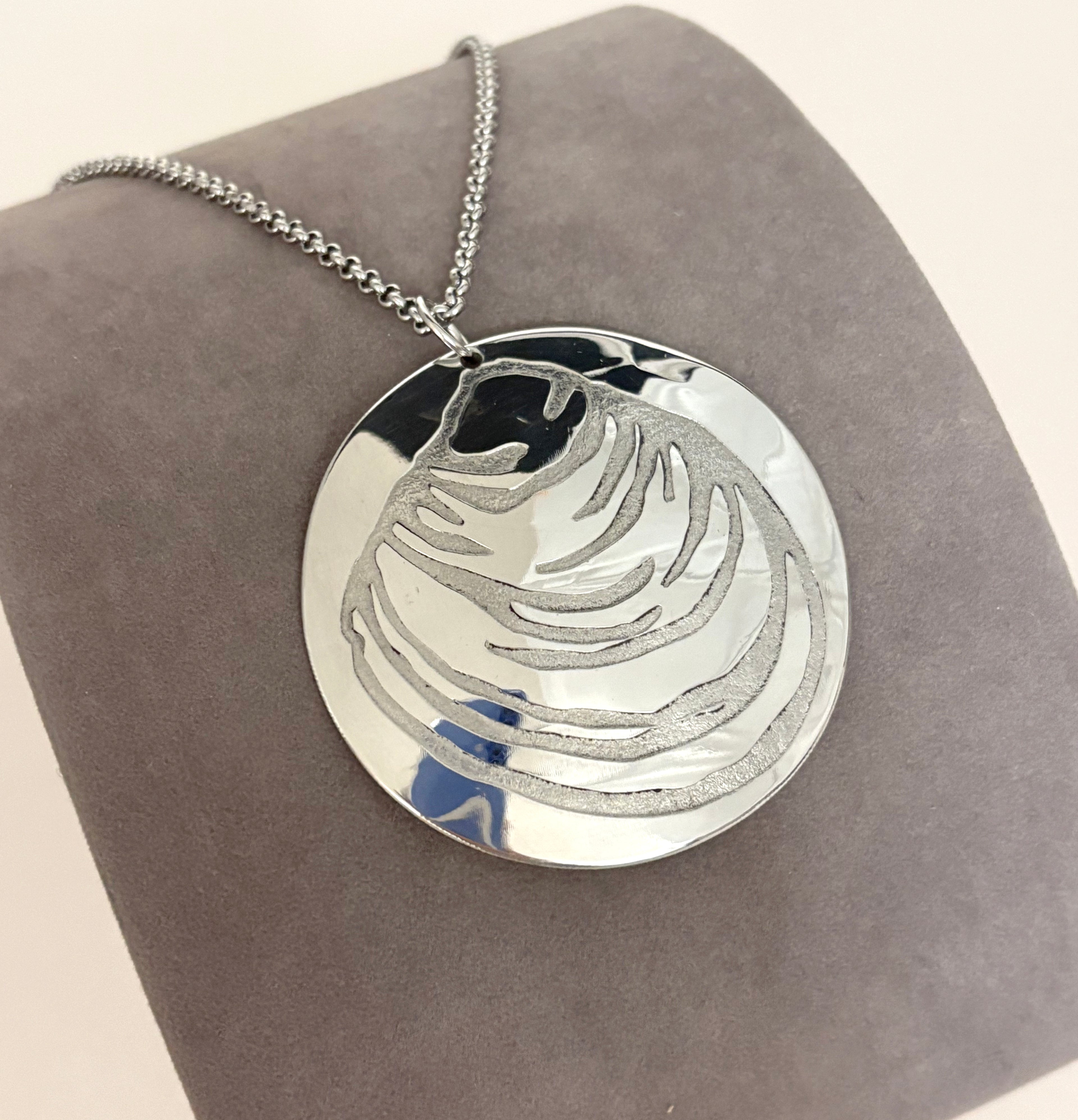 Pewter Clam Shell Pendant